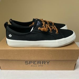 NEW Sperry Topsiders Crest Vibe Sneaker Mainstream Black